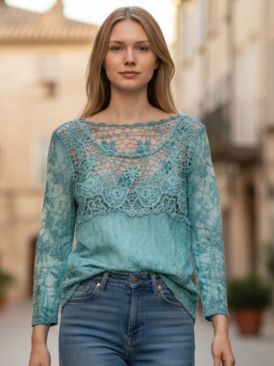 Sorrento Tops - Sorrento Crochet Blouse